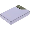 Tellur Power Bank 10000mAh, USB-C + Lightning cables built-in violetinė