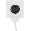 Tellur Power Cube Extended, Power strip 4 Outlets + 2xUSB jungtys, 1.5m cable baltas