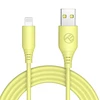 Tellur silikoninis USB į Lightning kabelis 3A 1m Geltona
