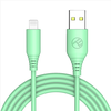 Tellur Silicone USB to Lightning Cable 3A 1m Žalias
