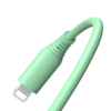 Tellur Silicone USB to Lightning Cable 3A 1m Žalias