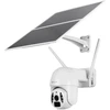 Tellur Smart WiFi Solar Camera, P&amp;T, 3MP, 2K UltraHD, PIR, 20W solar panel, baltas