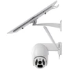Tellur Smart WiFi Solar Camera, P&amp;T, 3MP, 2K UltraHD, PIR, 20W solar panel, baltas