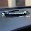 „Tellur“ laikina automobilių stovėjimo kortelė dviem telefono numeriams, metalinis, juodas