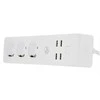 „Tellur WiFi“ maitinimo juosta, 3 lizdai, 4 * USB 4A, 2200 W, 10 A, 1,8 m
