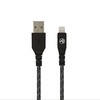Tellur Žalias Data cable USB to Lightning 2.4A 1m nylon juodas