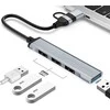 ADAPTERIS TRACER A-4, USB C tipo į USB-A, 4x USB-A
