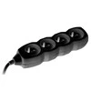 TRACER TRALIS44615 Prailginimo laidas PowerCord 3m 4 lizdai juodas