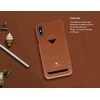 Dėklas VixFox kortelės lizdo nugarėlė, skirta Iphone XSMAX karamelės rudos spalvos