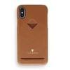 Dėklas VixFox kortelės lizdo nugarėlė, skirta Iphone XSMAX karamelės rudos spalvos