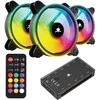 White Shark Baltas Shark Baltas Shark NEBULA-2, ARGB fan kit, Juodas (GCF-S028-004)