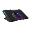 White Shark Baltas Shark Baltas Shark COOLING PAD, AURORA / 5 Fans RGB, Juodas (GCP-13)
