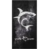 White Shark Juodas ir baltas rankšluostis Baltas Shark SAWFISH TW-02, 80 x 160 cm