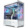 Zalman CHRONIX V2, ATX Mid Tower PC Case, 3 x 120mm ARGB Fans, Baltas