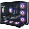 Zalman D40, ATX Mid Tower PC Case, 7 x 120mm ARGB Fans, Juodas