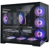 Zalman D40, ATX Mid Tower PC Case, 7 x 120mm ARGB Fans, Juodas