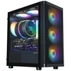 Zalman M4 SE, mATX Mini Tower PC Case, 6 x 120mm FRGB Fans, Juodas