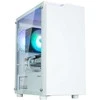 „Zalman T4 Plus Baltas Mini Tower“ korpusas, 120 mm ARGB ventiliatorius x1