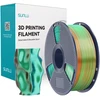 Sunlu PLA+ Silk Tri-Color Filament (oranžinis, mėlynas, and žalias)