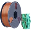 Sunlu PLA+ Silk Tri-Color Filament (oranžinis, mėlynas, and žalias)