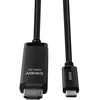 Adapterio Kabelis - LINDY USB Type C į HDMI Kabelis, 8K 60Hz, 7680x4320, 2 m, Juoda