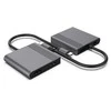 Gembird A-CM-COMBO3-04 USB Type-C 3 viename daugiaprievadis adapteris (2x USB prievadai + 2x HDMI + PD), pilkas