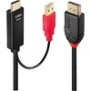 Adapteris - LINDY HDMI į DisplayPort 4K30Hz 0.5m kabelis