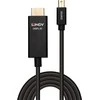Adapteris - LINDY Mini DisplayPort į HDMI Kabelis, 4096x2160@60Hz, 1 m, Juodas