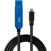 Adapteris - LINDY USB 3.2 Aktyvus Prailginimo Kabelis, USB Type C į A, 5 m, Juodas