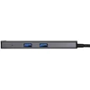 Adapteris - Unitek H1112F USB-C Hub 5Gbps HDMI RJ-45 PD 100W Pilkas