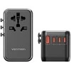 Adapteriai su „Vention“ 100 W įkrovikliu, 1xUSB-A, 3xUSB-C