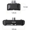 Adapteris - VRIG AC18 Insta360 X4 1/4" Thread Aliuminio
