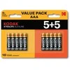 Baterija - Kodak XTRALIFE Alkaline AAA 1,5V 10 vnt.
