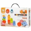 AM Tullo TULLO 613 Sensoriniai blokai, piramidė, sensoriniai kamuoliukai, gyvūnai - Montessori edukacinis rinkinys 18 vnt.
