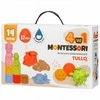 AM Tullo TULLO 614 Sensoriniai blokai, transporto priemonės, sensoriniai kamuoliai, gyvūnai - Montessori edukacinis rinkinys 14 vnt.