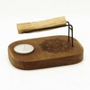 Ancient Wisdom Kvepalų Laikiklis - Palo Santo Yin &amp; Yang Teak Medis 15x10x7 cm