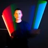 Apšvietimo įranga - Caruba 60cm RGB LED vamzdis nešiojamas šviesos reguliuojamos spalvos