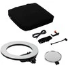 Apšvietimo Įranga - Caruba Round Vlogger 18" LED Set with Mirror, Phone Holder, Juodas