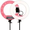 Apšvietimo Įranga - Caruba Round Vlogger 18" LED Set 9800 Lumen Rožinė