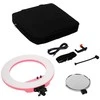 Apšvietimo Įranga - Caruba Round Vlogger 18" LED Set 9800 Lumen Rožinė