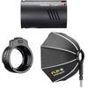 Apšvietimo Įranga - Godox AD100PRO 100Ws Blykstės Sistema Su Speedbox Flip24G Softbox Juoda