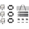 Apšvietimo įranga - Godox LP400Bi K3 LED šviesos panelė 3 šviesų rinkinys dviejų spalvų