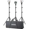 Apšvietimo įranga - Godox ML100BI KIT3 LED vaizdo šviesa reguliuojama 2800K-6500K