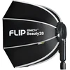Apšvietimo Modifikatorius - SMDV Flip Beauty Dish 20, Minkštas Vienodas Apšvietimas