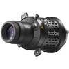 Apšvietimo priedas - Godox Bowens Mount LED šviesos projekcijos priedas, 360° sukamas, EF objektyvo tvirtinimas