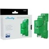 „Shelly Wave Pro Dimmer 2PM“ – belaidis Z-Wave apšvietimo reguliatorius, 2 kanalai, skirtas LED ir halogeninėms lempoms, montuojamas ant DIN bėgelio