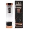 Arbatos Butelis Su Sieteliu - Ancient Wisdom Stiklinis Arbatos Butelis Su Sieteliu, 500 ml, Juodas Oniksas