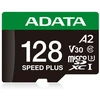 Atminties Kortelė - ADATA Speed Plus 128 GB Micro SDXC 180 MB/s Skaitymas, 160 MB/s Rašymas