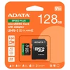 Atminties Kortelė - ADATA Speed Plus 128 GB Micro SDXC 180 MB/s Skaitymas, 160 MB/s Rašymas