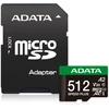 Atminties Kortelė - ADATA Speed Plus 512 GB Micro SDXC 180 MB/s Skaitymas, 160 MB/s Rašymas